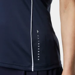 Leyla Polo Blå>J.Lindeberg Outlet