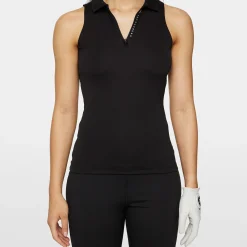 Leylo Sleeveless Top Svart>J.Lindeberg Discount
