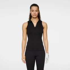Leylo Sleeveless Top Svart>J.Lindeberg Discount