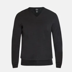 Ls V-Neck Merino Grå>Callaway Outlet