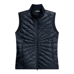 Madde Quilt Hybrid Vest Blå>J.Lindeberg