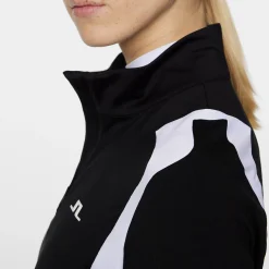 Mae Quarter Zip Mid Layer Svart>J.Lindeberg Hot