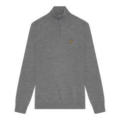 Merino Blend Quarter Zip Grå>Lyle & Scott Best