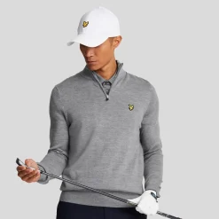 Merino Blend Quarter Zip Grå>Lyle & Scott Best