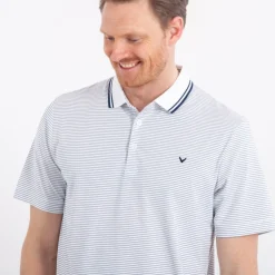 Mini Stripe Polo Vit>Callaway New