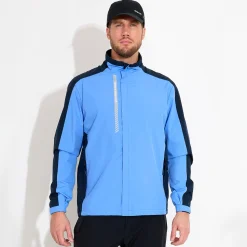 M Links Stretch Rainjacket Blå>Abacus Outlet