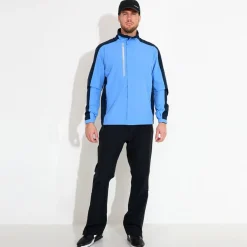 M Links Stretch Rainjacket Blå>Abacus Outlet