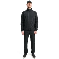 M Links Stretch Rainjacket Svart>Abacus Best