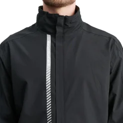 M Links Stretch Rainjacket Svart>Abacus Best