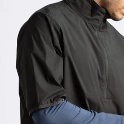 M Pine Windbreaker SS Svart>Cross Sportswear Outlet