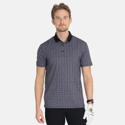 M Tech Pique Micro AOP Svart>Bogeys & Birdies Clearance