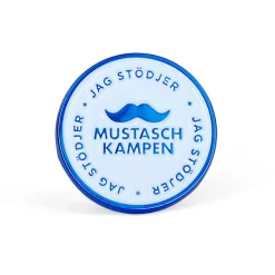 Mustaschkampen Pin Rund>Övriga varumärken Online