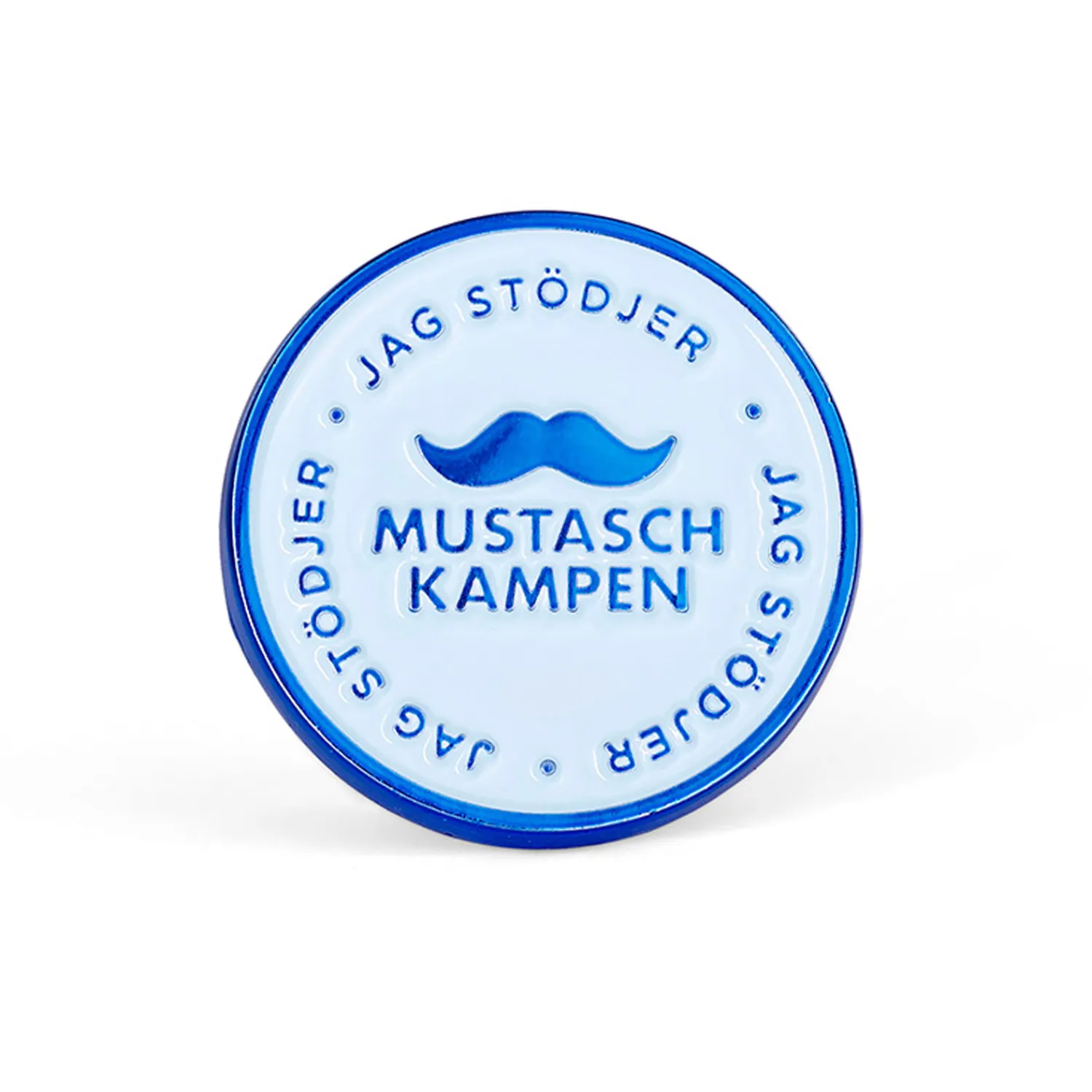 Mustaschkampen Pin Rund>Övriga varumärken Online