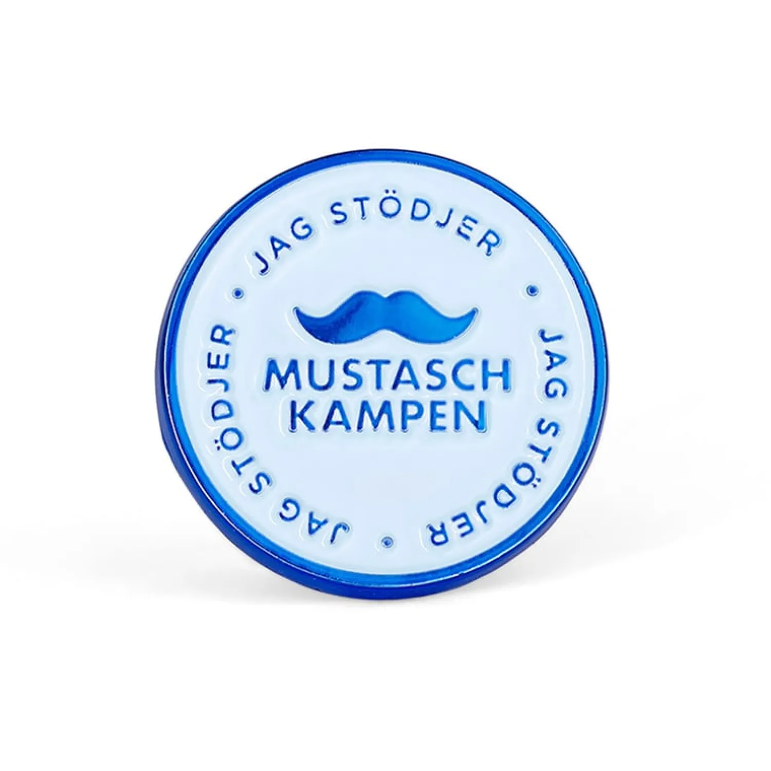 Mustaschkampen Pin Rund>Övriga varumärken Online
