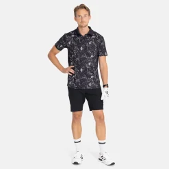 M 4-Way Stretch Short Svart>Bogeys & Birdies Online