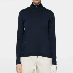 Nancy Seamless Mid Layer Blå>J.Lindeberg