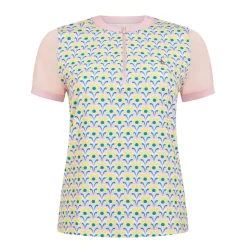 OP Ss Lattice Zip Mock>Original Penguin Clearance