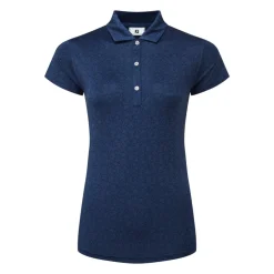 Painted Floral Cap Sleeve Lisle Blå>FootJoy Discount