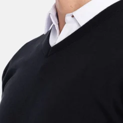 PD V-Neck Svart>Ivanhoe Online