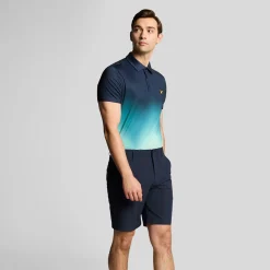 5 Pocket Golf Short Blå>Lyle & Scott Outlet