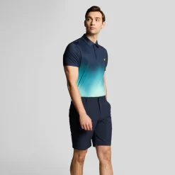 5 Pocket Golf Short Blå>Lyle & Scott Outlet