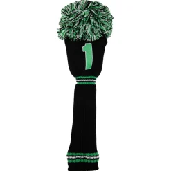 PomPom Headcover Driver Svart Grön>PRG Best
