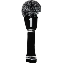 PomPom Headcover Driver Svart Vit>PRG Clearance