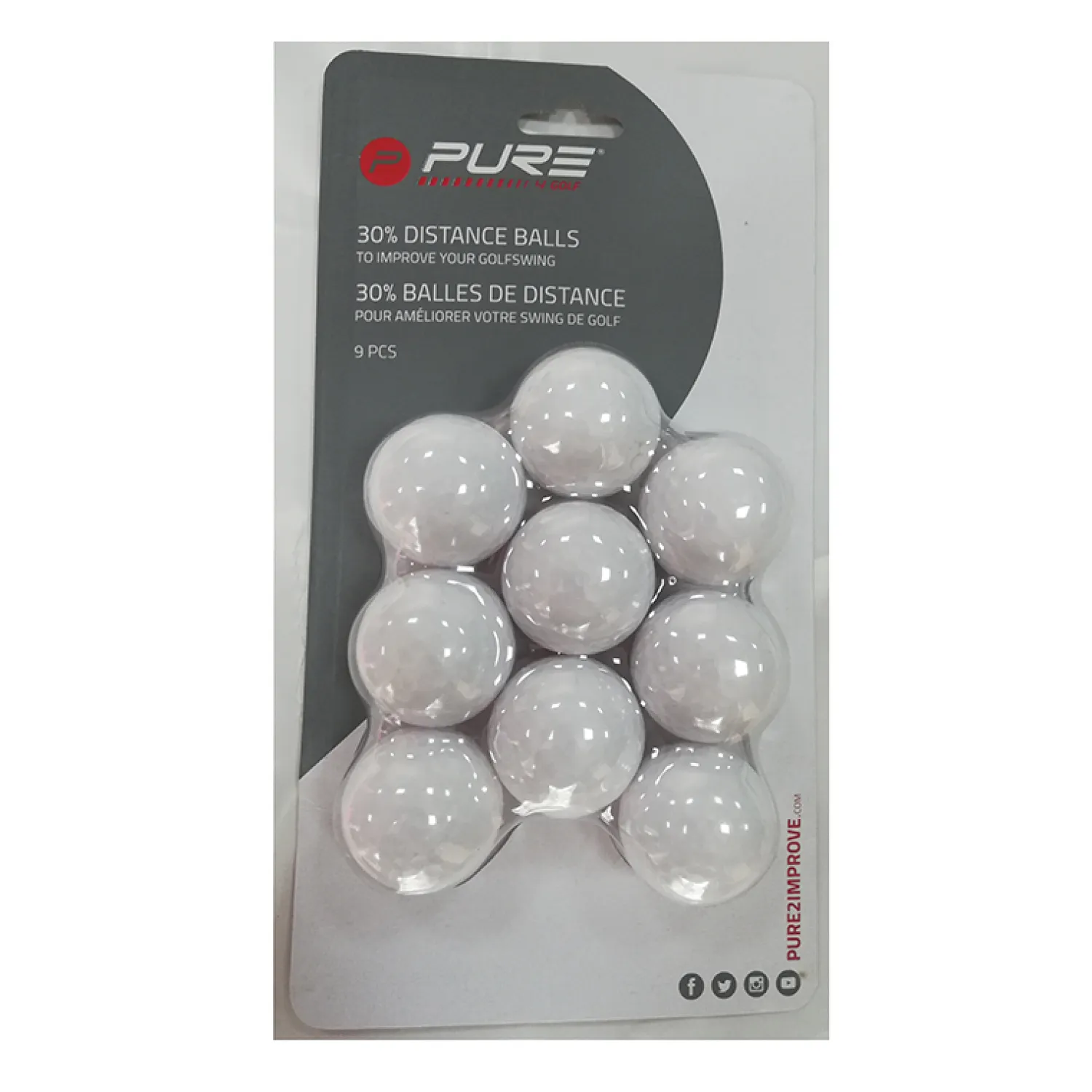 Practice Balls 9 Pack>Pure
