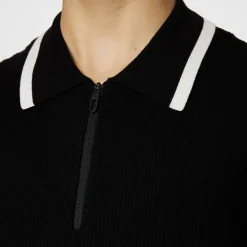 Ramona Knitted Polo Shirt Svart>J.Lindeberg
