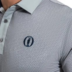 Rock Print Lisle Shirt Grå>FootJoy Hot