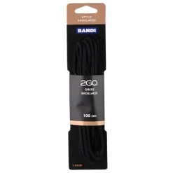 Shoelaces 155 Black 100cm>2GO