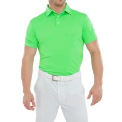 Stretch Pique Solid Grön>FootJoy