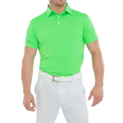 Stretch Pique Solid Grön>FootJoy
