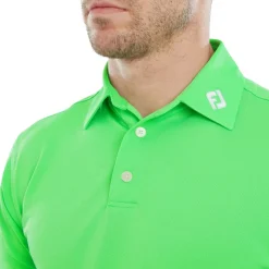 Stretch Pique Solid Grön>FootJoy