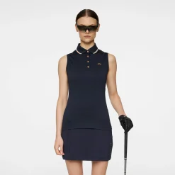 Swing Sleeveless Top Blå>J.Lindeberg