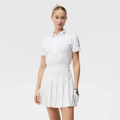 Tour Tech Golf Polo Vit>J.Lindeberg Discount
