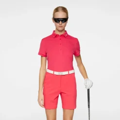 Tour Tech Polo Röd>J.Lindeberg Best