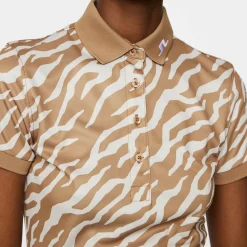 Tour Tech Print Polo>J.Lindeberg Discount