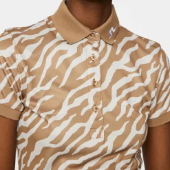 Tour Tech Print Polo>J.Lindeberg Discount