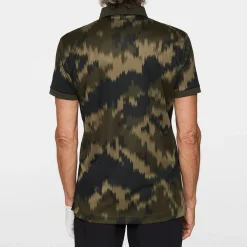 Tour Tech Print Polo>J.Lindeberg Outlet