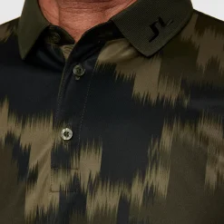 Tour Tech Print Polo>J.Lindeberg Outlet