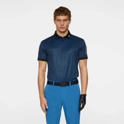 Tour Tech Print Polo>J.Lindeberg Best