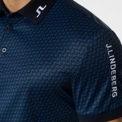 Tour Tech Print Polo>J.Lindeberg Best