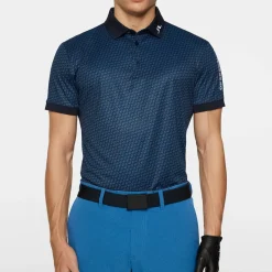 Tour Tech Print Polo>J.Lindeberg Best