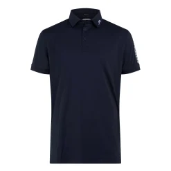 Tour Tech Reg Fit Golf Polo Blå>J.Lindeberg