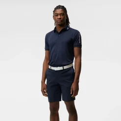 Tour Tech Reg Fit Golf Polo Blå>J.Lindeberg