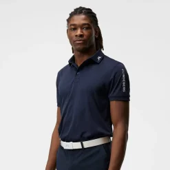 Tour Tech Reg Fit Golf Polo Blå>J.Lindeberg