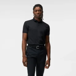Tour Tech Reg Fit Golf Polo Svart>J.Lindeberg Online