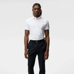 Tour Tech Reg Fit Golf Polo Vit>J.Lindeberg New