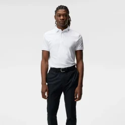Tour Tech Reg Fit Golf Polo Vit>J.Lindeberg New